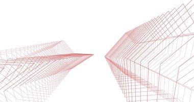 soyut mimari duvar kağıdı tasarımı, dijital konsept arkaplan