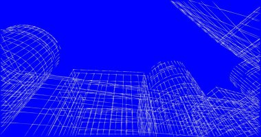 soyut mimari duvar kağıdı tasarımı, dijital konsept arkaplan