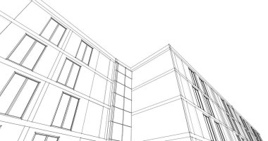 soyut mimari duvar kağıdı tasarımı, dijital konsept arkaplan