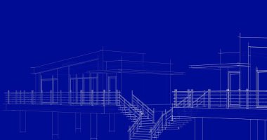 soyut mimari duvar kağıdı tasarımı, dijital konsept arkaplan