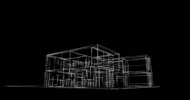 soyut mimari duvar kağıdı tasarımı, dijital konsept arkaplan