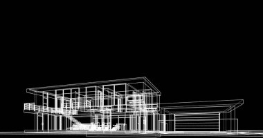 soyut mimari duvar kağıdı tasarımı, dijital konsept arkaplan