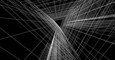 soyut mimari duvar kağıdı tasarımı, dijital konsept arkaplan