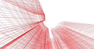 soyut mimari duvar kağıdı tasarımı, dijital konsept arkaplan