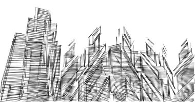 minimal geometrik şekiller, mimari çizgiler