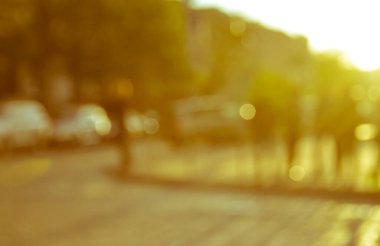 Bulanık şehir manzarası, soyut arkaplan 