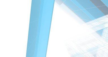 Arkaplanda mimari bina 3d illüstrasyon