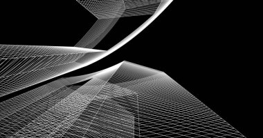 soyut mimari duvar kağıdı tasarımı, dijital konsept arkaplan