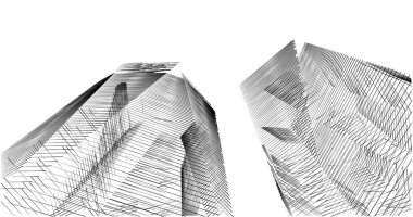 soyut mimari duvar kağıdı tasarımı, dijital konsept arkaplan