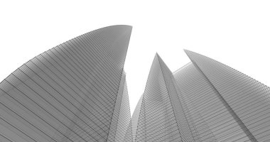 soyut mimari duvar kağıdı tasarımı, dijital konsept arkaplan