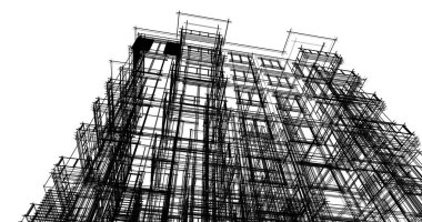 soyut mimari duvar kağıdı tasarımı, dijital konsept arkaplan