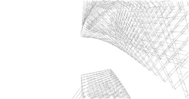 soyut mimari duvar kağıdı tasarımı, dijital konsept arkaplan