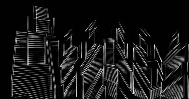 eskiz sanatı, geometrik mimari binalar tasarımı