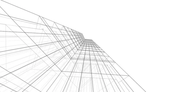 Абстрактный Архитектурный Дизайн Обоев Цифровой Концепт Фон — стоковое фото