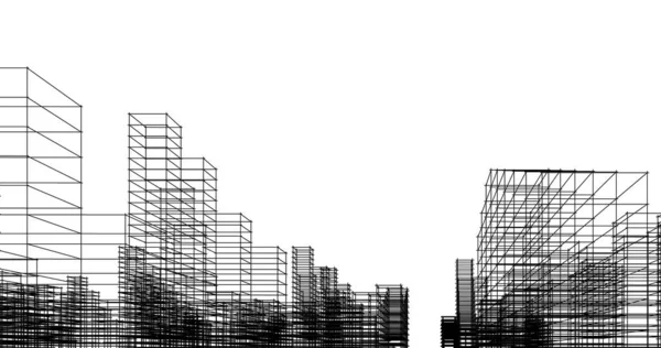 Абстрактный Архитектурный Дизайн Обоев Цифровой Концепт Фон — стоковое фото