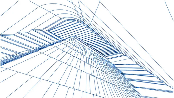 Geometrické Architektonické Tvary Budov — Stock fotografie