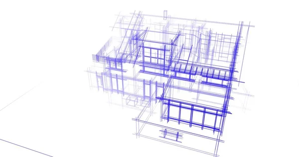 Projeto Edifícios Arquitetônicos Geométricos — Fotografia de Stock