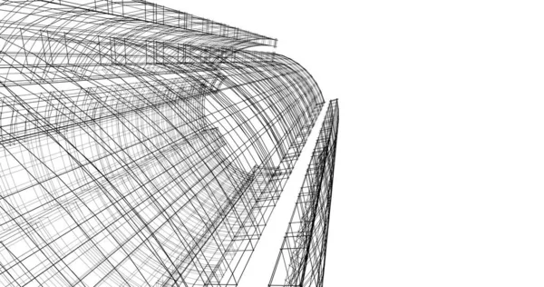 Αφηρημένη Αρχιτεκτονική Ταπετσαρία Σχεδιασμό Ψηφιακή Έννοια Φόντο — Φωτογραφία Αρχείου