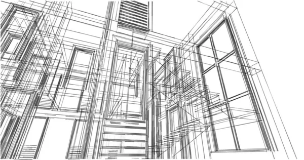 Абстрактный Архитектурный Дизайн Обоев Цифровой Концепт Фон — стоковое фото