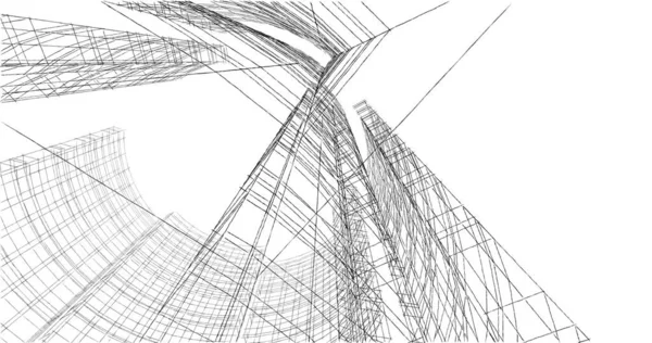 Абстрактный Архитектурный Дизайн Обоев Цифровой Концепт Фон — стоковое фото