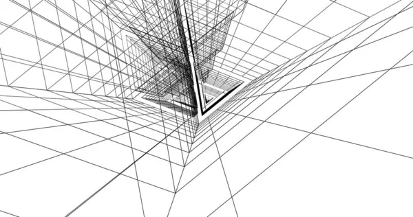Абстрактный Архитектурный Дизайн Обоев Цифровой Концепт Фон — стоковое фото
