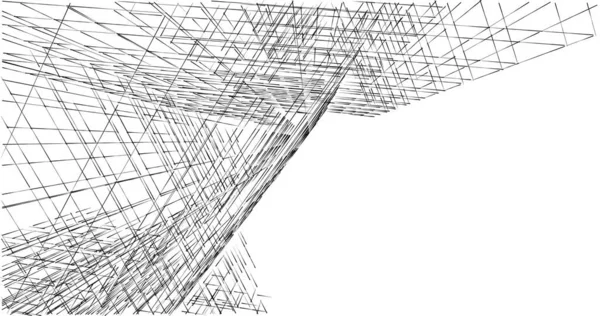 建筑墙纸设计 数字概念背景 — 图库照片