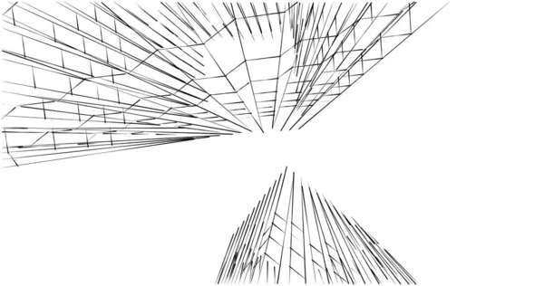 Abstrakcyjny Projekt Tapety Architektonicznej Cyfrowe Tło Koncepcyjne — Zdjęcie stockowe