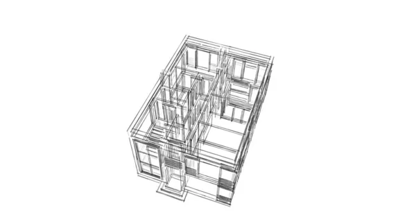 Abstrakcyjny Projekt Tapety Architektonicznej Cyfrowe Tło Koncepcyjne — Zdjęcie stockowe