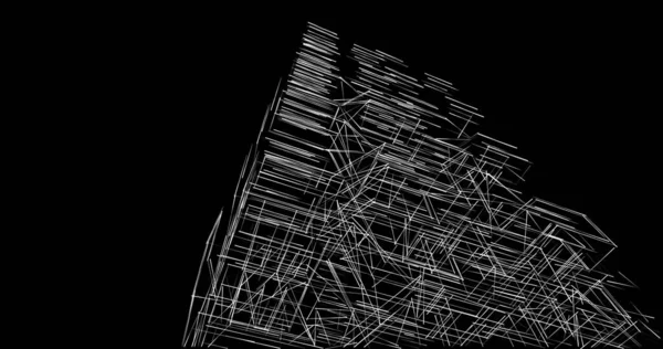 建筑墙纸设计 数字概念背景 — 图库照片