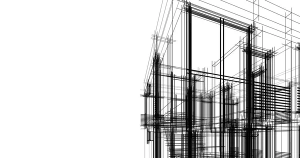 Абстрактный Архитектурный Дизайн Обоев Цифровой Концепт Фон — стоковое фото