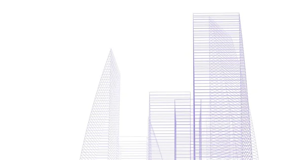 Abstrakcyjny Projekt Tapety Architektonicznej Cyfrowe Tło Koncepcyjne — Zdjęcie stockowe