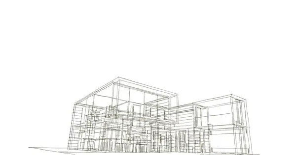Абстрактный Архитектурный Дизайн Обоев Цифровой Концепт Фон — стоковое фото