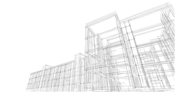 Абстрактный Архитектурный Дизайн Обоев Цифровой Концепт Фон — стоковое фото