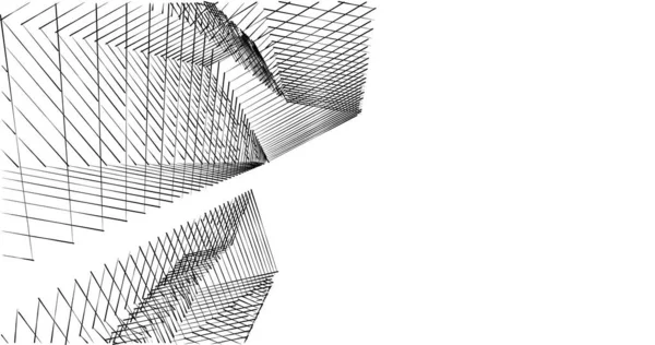 Abstrakcyjny Projekt Tapety Architektonicznej Cyfrowe Tło Koncepcyjne — Zdjęcie stockowe