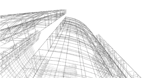 Abstrakcyjny Projekt Tapety Architektonicznej Cyfrowe Tło Koncepcyjne — Zdjęcie stockowe