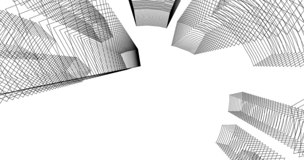 Абстрактный Архитектурный Дизайн Обоев Цифровой Концепт Фон — стоковое фото