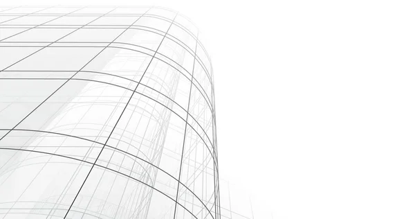 Minimal Geometrical Shapes Architectural Lines — Stock Photo, Image