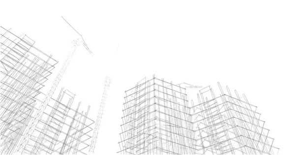 Абстрактный Архитектурный Дизайн Обоев Цифровой Концепт Фон — стоковое фото