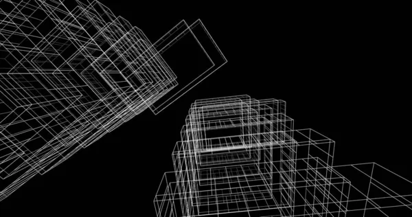 Абстрактный Архитектурный Дизайн Обоев Цифровой Концепт Фон — стоковое фото