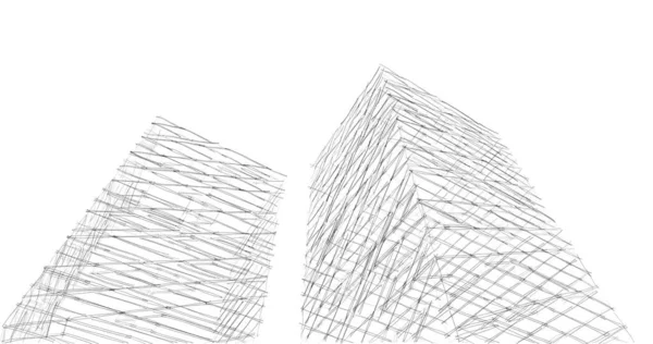 Абстрактный Архитектурный Дизайн Обоев Цифровой Концепт Фон — стоковое фото