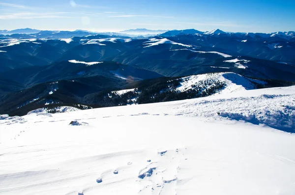 Vista Panorâmica Das Montanhas Fundo Natureza — Fotografia de Stock