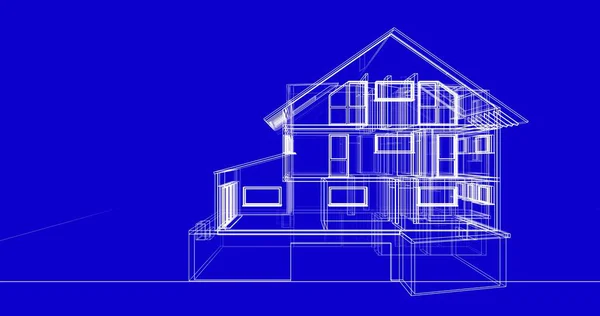 Linee Disegno Astratte Nel Concetto Arte Architettonica Forme Geometriche Minime — Foto Stock