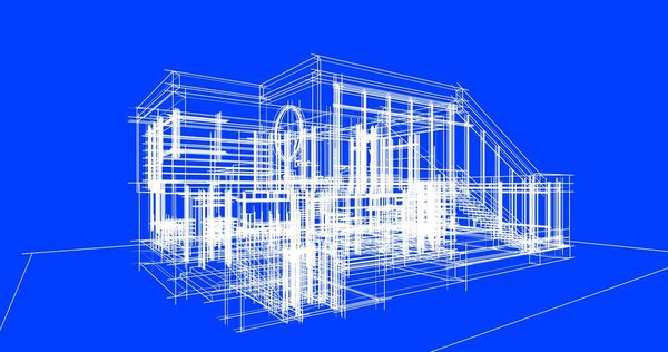 抽象的な建築壁紙のデザインデジタルコンセプトの背景 — ストック写真