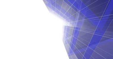 Mimari sanat konseptinde soyut çizgiler, minimum geometrik şekiller. 