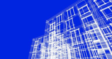 soyut mimari duvar kağıdı tasarımı, dijital konsept arkaplan