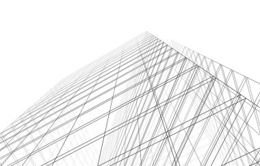 soyut mimari duvar kağıdı tasarımı, dijital konsept arkaplan