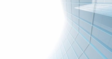 Arkaplanda mimari bina 3d illüstrasyon