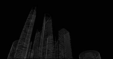 minimal geometrik şekiller, mimari çizgiler