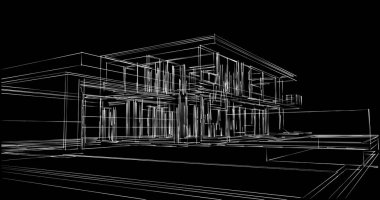 soyut mimari duvar kağıdı tasarımı, dijital konsept arkaplan