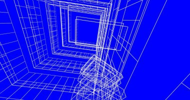 soyut mimari duvar kağıdı tasarımı, dijital konsept arkaplan